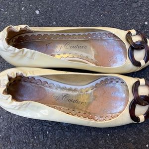 Juicy Coutour gold block heel shoe